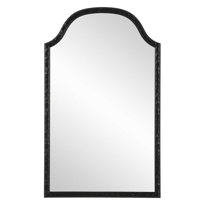 Delphine Black Arched Wall Mirror