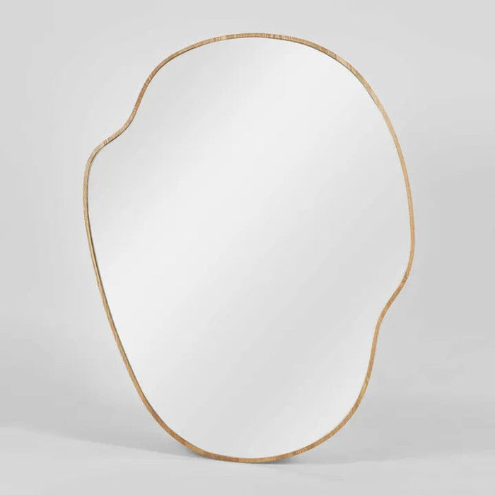 Dwayne Organic Oak Wall Mirror Large: 82cm x 1.3 x 107cm