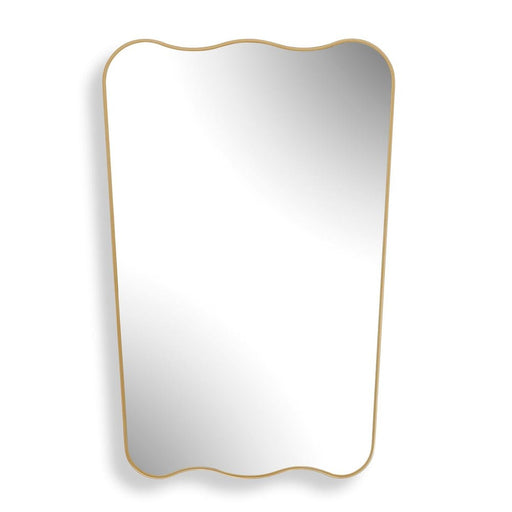 Lunara Scalloped Gold Wall Mirror