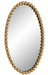Eddie Gold Oval Wall Mirror