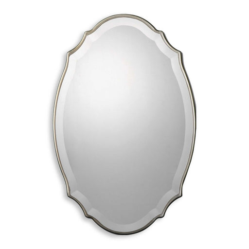 Elena Oval Silver Wall Mirror