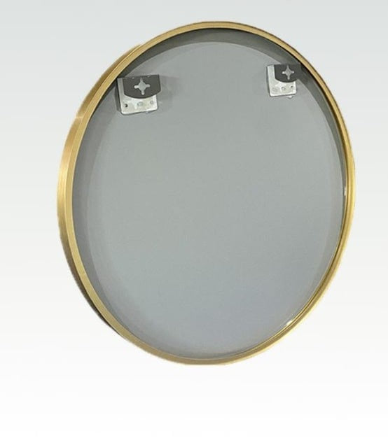 Elowen Gold Round Wall Mirror