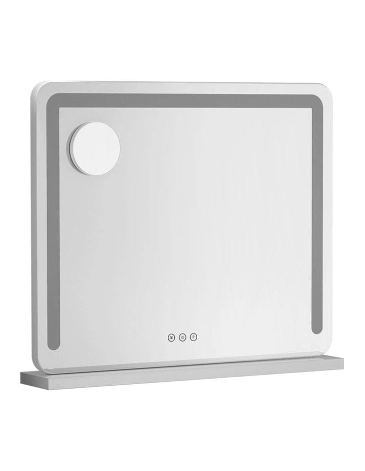 Emersten White Large Makeup Vanity Mirror With LED Light — SHINE