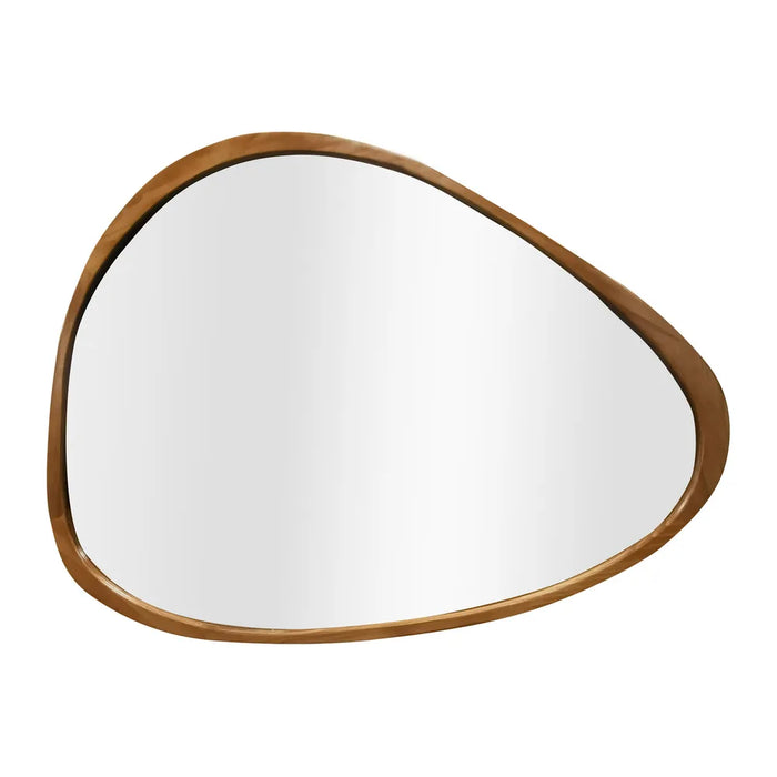 Sotoniel Warm Natural Timber Organic Wall Mirror