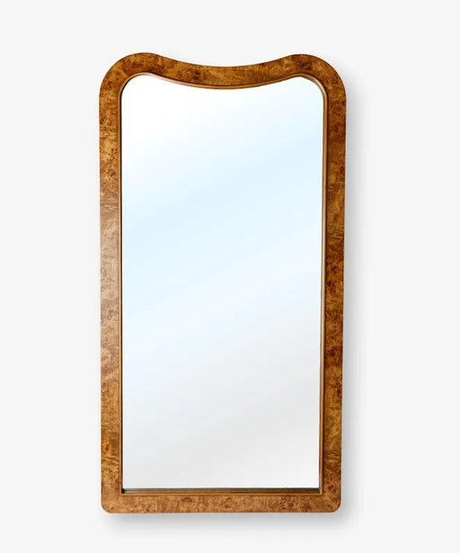 Claredel Burl Wood Arched Wall Mirror