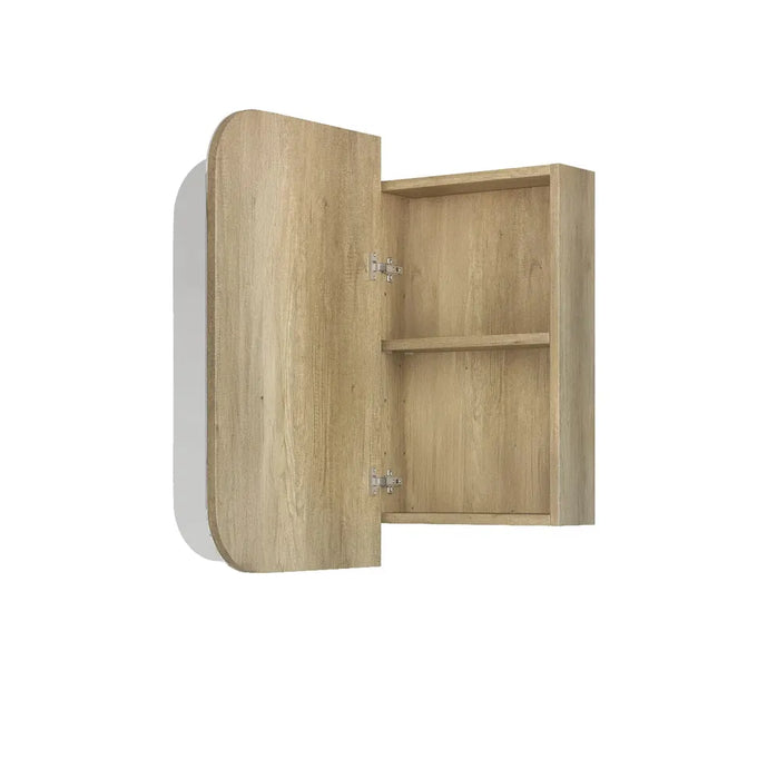 Lucy Natural Oak 2-Door Mirror Shaving Cabinet