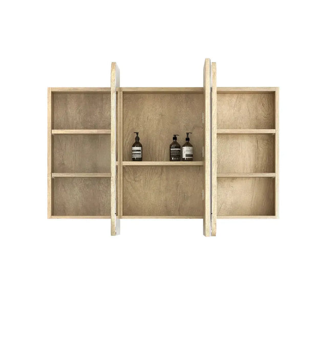 Lucy Natural Oak 3-Door Shaving Cabinet