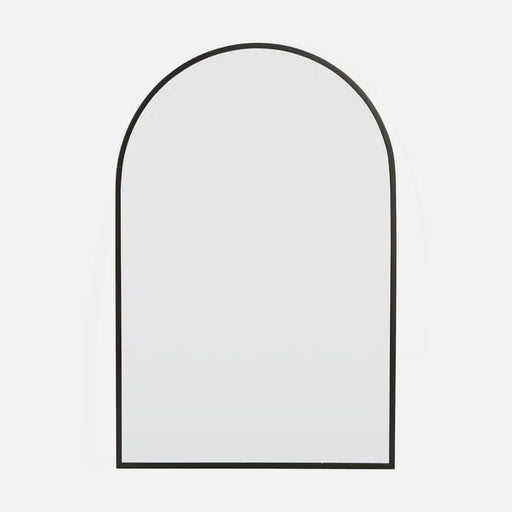 Ford Matt Black Arch Mirror Small: 76cm x 2.5cm x 50cm