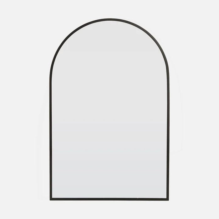 Ford Matt Black Arch Mirror Small: 76cm x 2.5cm x 50cm