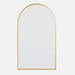 Ford Satin Brass Arch Mirror Medium: 96cm x 2.5cm x 56cm