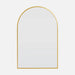 Ford Satin Brass Arch Mirror Small: 76cm x 2.5cm x 50cm