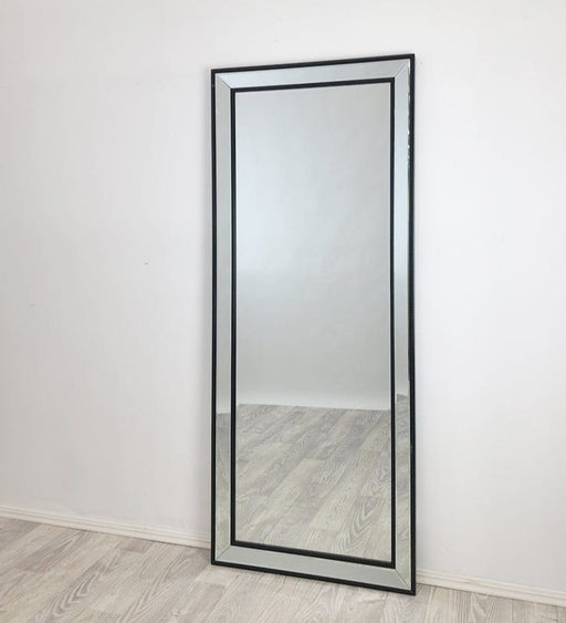 Gael Black Beaded Wall Mirror