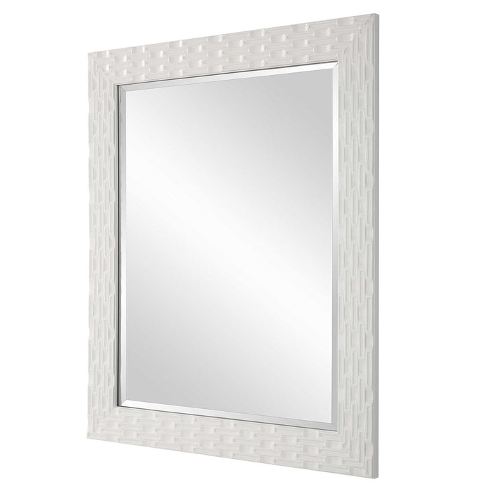 Gertrude White Wall Mirror