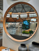 Halena Black Round Wall Mirror