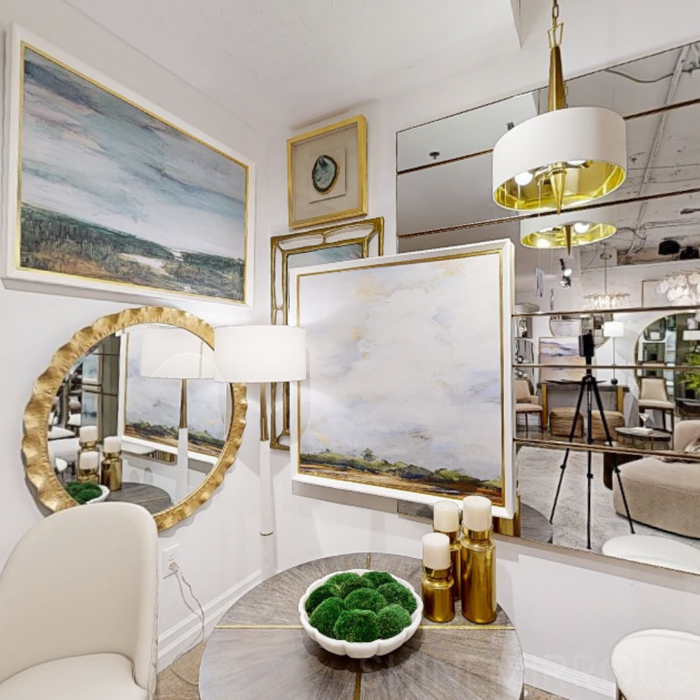 Uttermost Haya Gold Round Wall Mirror