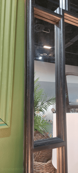 Hiro Black Rectangle Wall Mirror
