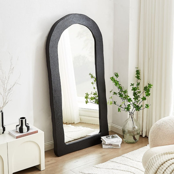 Idris Black Arched Mirror