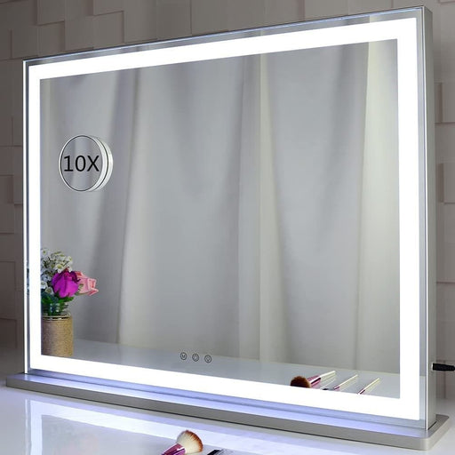Irina LED Makeup Mirror With Smart Touch Control and 3 Colors Dimmable Lights