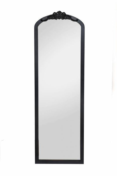 Janina Black Arched Full Length Wall Mirror