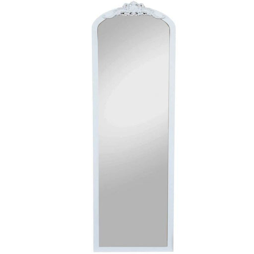 Janina White Arched Full Length Wall Mirror