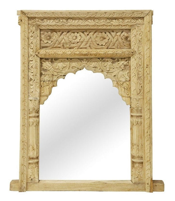 Kofi Antique Wooden Wall Mirror