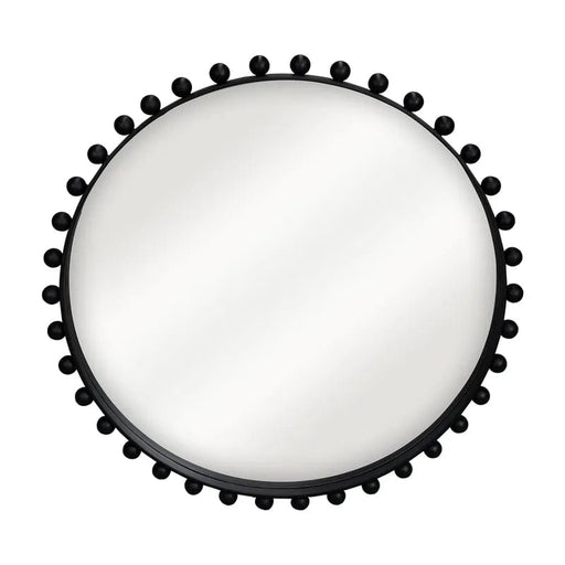 Lenah Black Round Wall Mirror