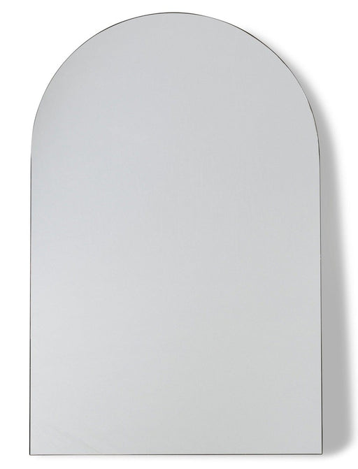 Leonidas Black Arched Floor Mirror Large: 215cm H x 3cm D x 140cm W