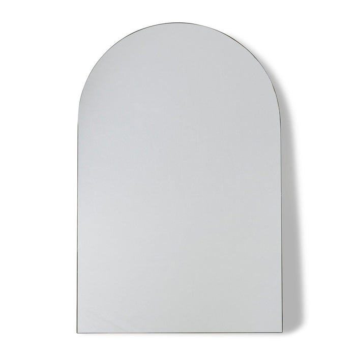 Leonidas White Arched Floor Mirror