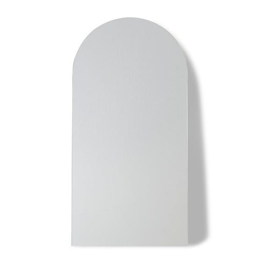 Leonidas White Arched Floor Mirror Medium: 200cm H x 3cm D x 100cm W