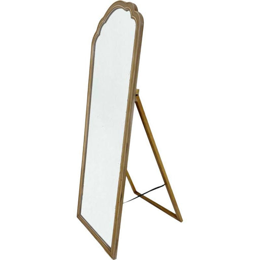 Lionel Arched Wood Wall Mirror