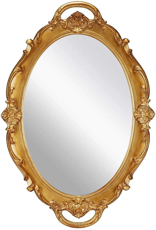 Lorcan Oval Antique Gold Wall Mirror