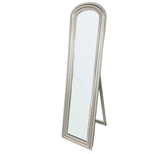 Lovella Silver Arched Floor Standing Mirror