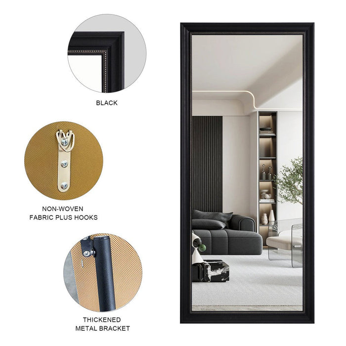 Lucien Charcoal Gold Wall Mirror