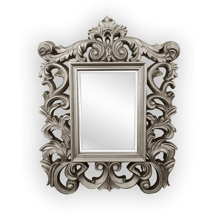 Lyrene Anique Silver Ornate Arch Wall Mirror