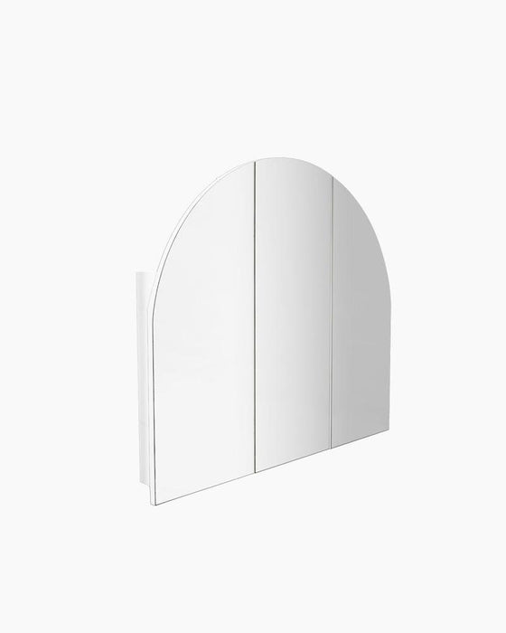 Carlo 3 Door Arched White Mirror Cabinet