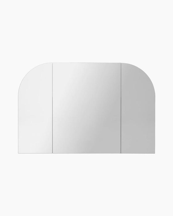 Jess 3 Door Arched White Mirror Cabinet