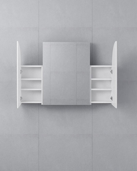 Jess 3 Door Arched White Mirror Cabinet