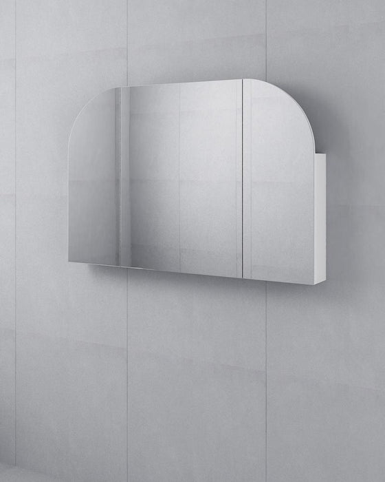 Jess 3 Door Arched White Mirror Cabinet