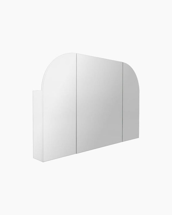 Jess 3 Door Arched White Mirror Cabinet