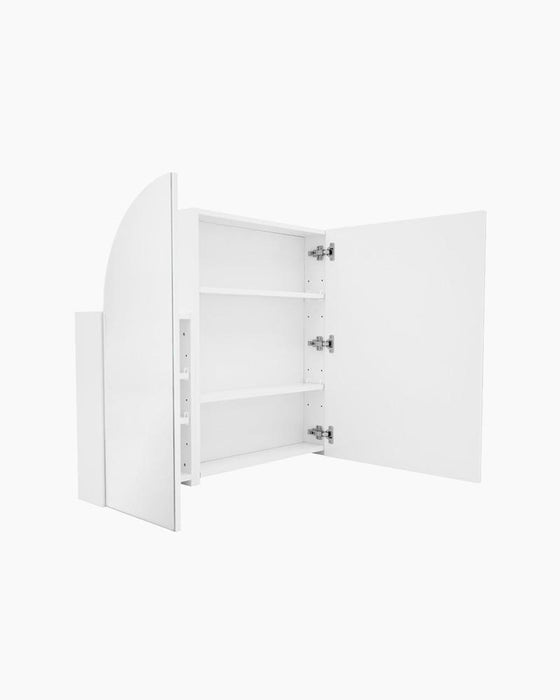 Jess 3 Door Arched White Mirror Cabinet