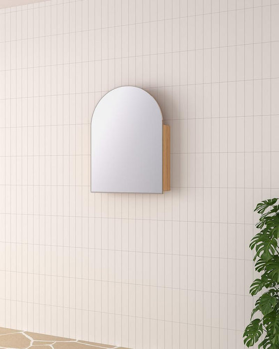 Dana Ash Wood Arch Mirror Cabinet