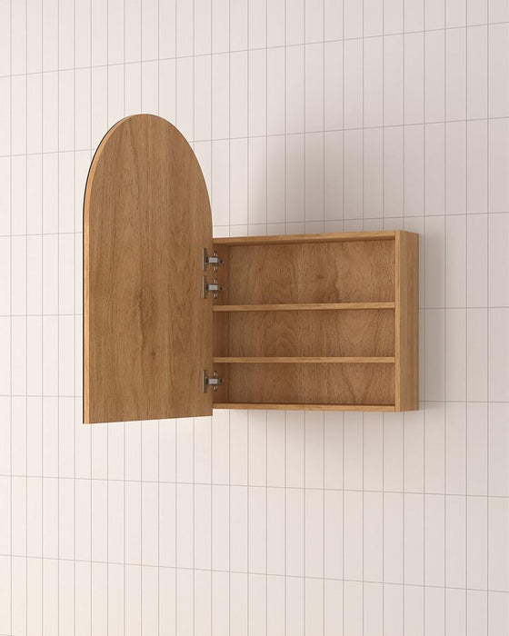 Dana Ash Wood Arch Mirror Cabinet