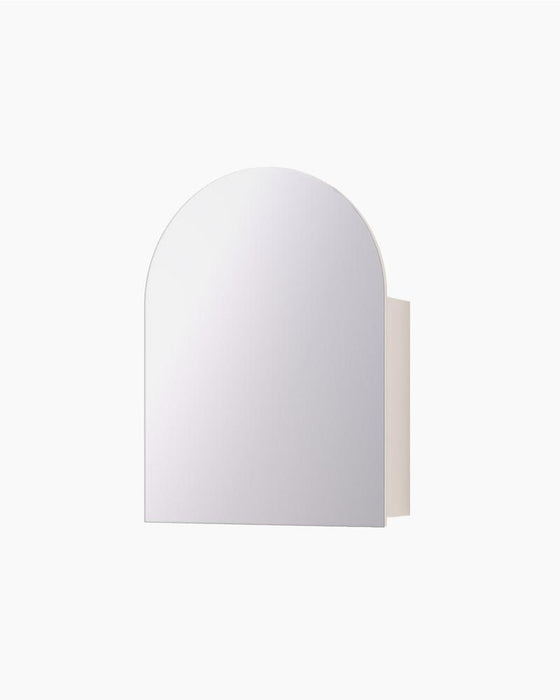 Dana Matte White Arch Mirror Cabinet