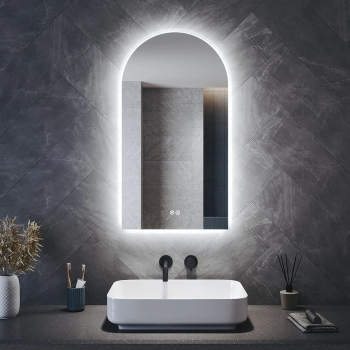 Corlie Arched LED Bathroom Wall Mirror