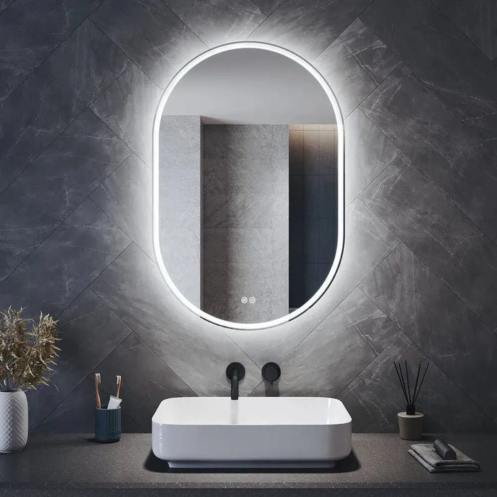 Antolin Pill-Shaped LED Bathroom Wall Mirror