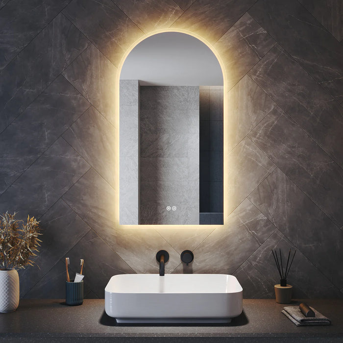 Corlie Arched LED Bathroom Wall Mirror