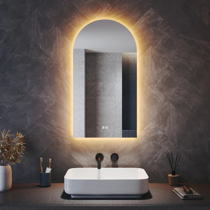 Corlie Arched LED Bathroom Wall Mirror