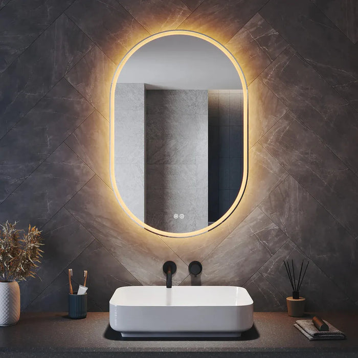 Antolin Pill-Shaped LED Bathroom Wall Mirror