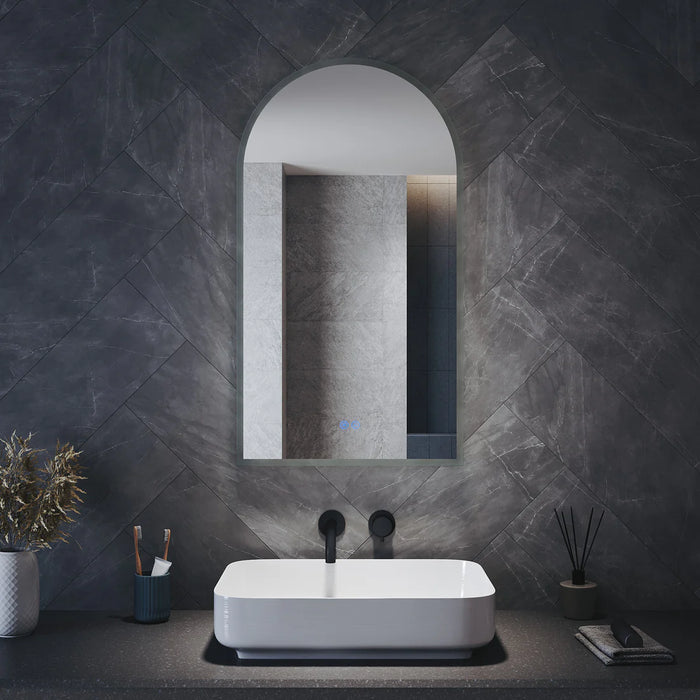 Corlie Arched LED Bathroom Wall Mirror