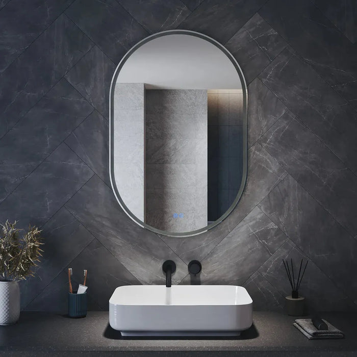 Antolin Pill-Shaped LED Bathroom Wall Mirror